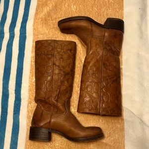 Frye coach boot